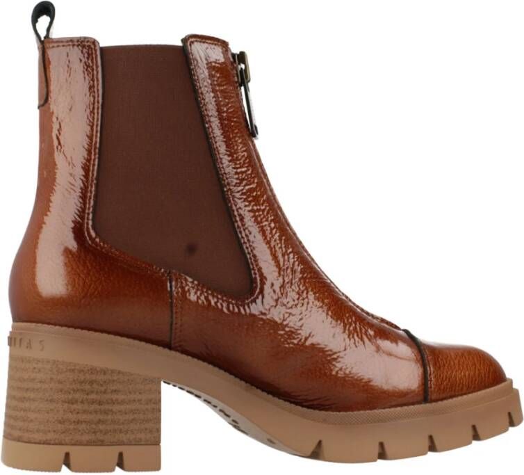 Hispanitas Rits Chelsea Laarzen Beige Dames