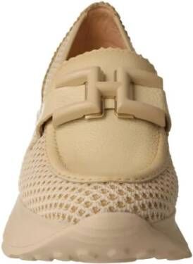 Hispanitas Sportieve Crème Mesh Loafer voor Vrouwen Beige Dames