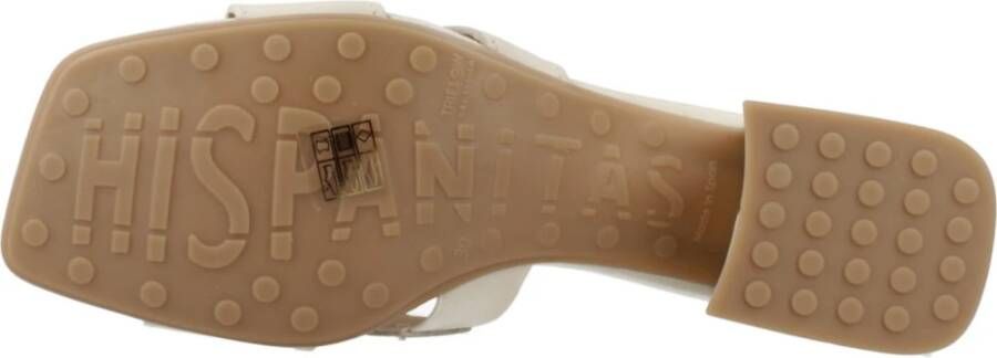 Hispanitas Stijlvolle hakken muiltjes sandaal Beige Dames