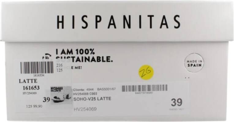 Hispanitas Stijlvolle hakken muiltjes sandaal Beige Dames