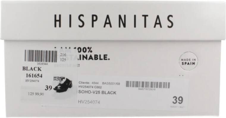 Hispanitas Stijlvolle hakken muiltjes sandaal Black Dames