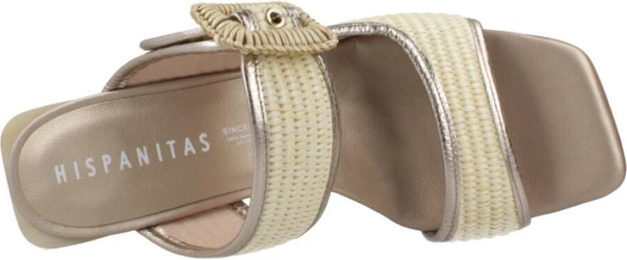 Hispanitas Stijlvolle Heeled Mules Sandaal Brown Dames