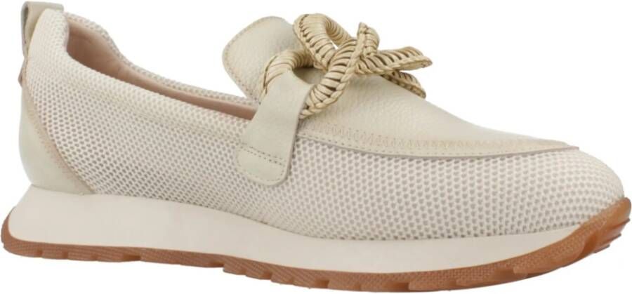 Hispanitas Stijlvolle Loafers met Versieringsdetail Beige Dames