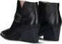 Hispanitas Zwarte Leren Enkellaarzen Black Dames - Thumbnail 3