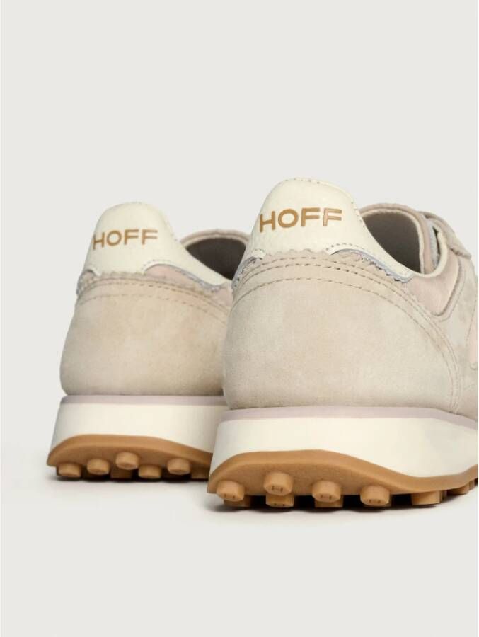 Hoff Beige Sneaker met Witte Achterdetail