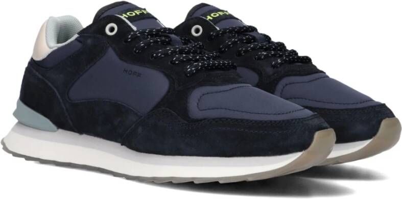 Hoff Blauwe Suède Lage Sneakers Blue Dames