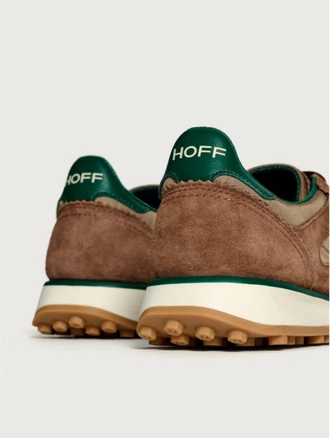 Hoff Bruine Sneaker met Witte Achterdetail