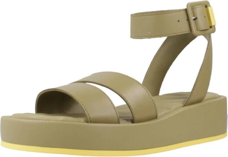 Hoff Flat Sandals Green Dames