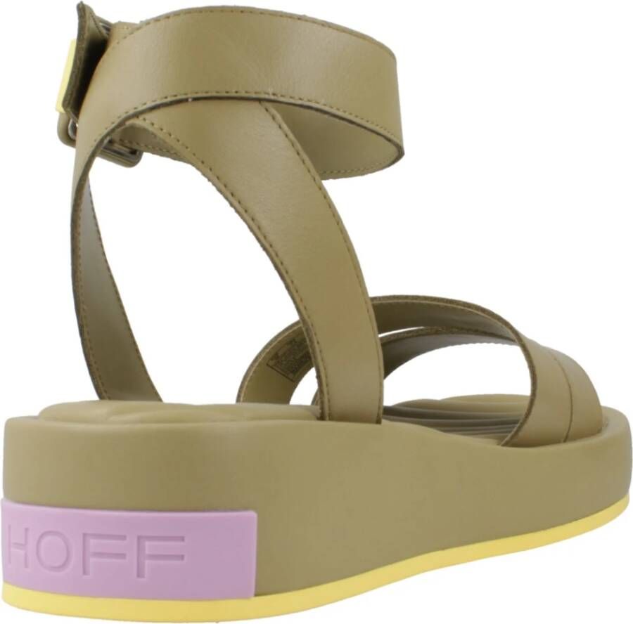 Hoff Flat Sandals Green Dames