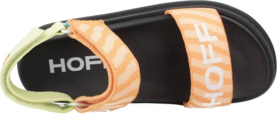 Hoff Velcro Platte Sandalen Orange Dames
