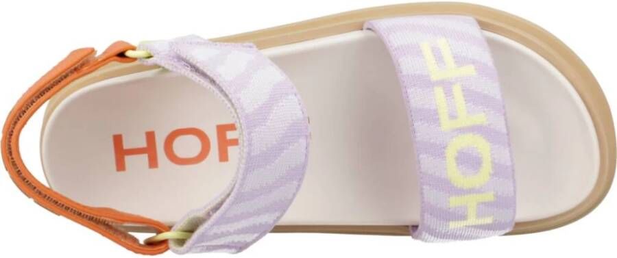 Hoff Velcro Platte Sandalen Purple Dames
