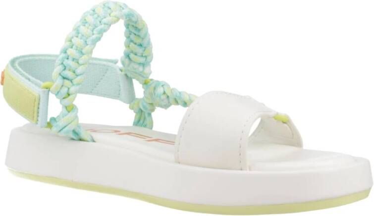 Hoff Zomer Festival Platte Sandalen White Dames