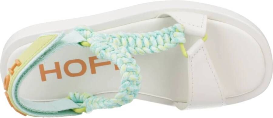 Hoff Zomer Festival Platte Sandalen White Dames