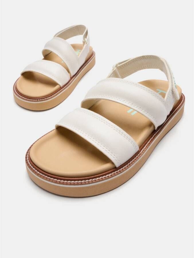 Hoff Flat Sandals White Dames
