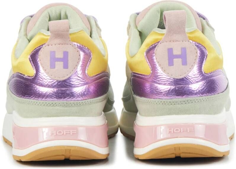 Hoff Grijze Suède Sneakers Multicolor Dames