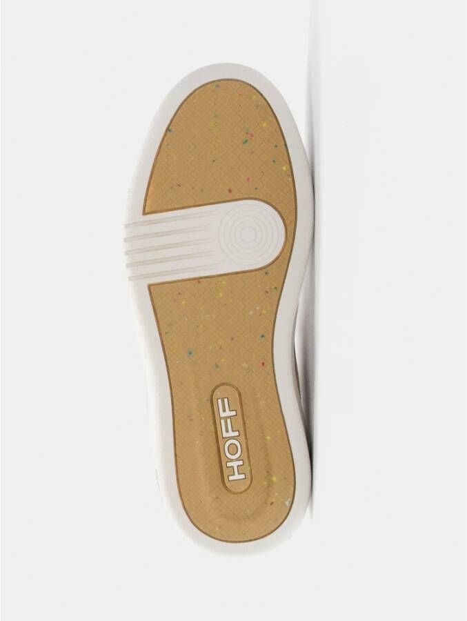Hoff Leren sneaker met stoffen details