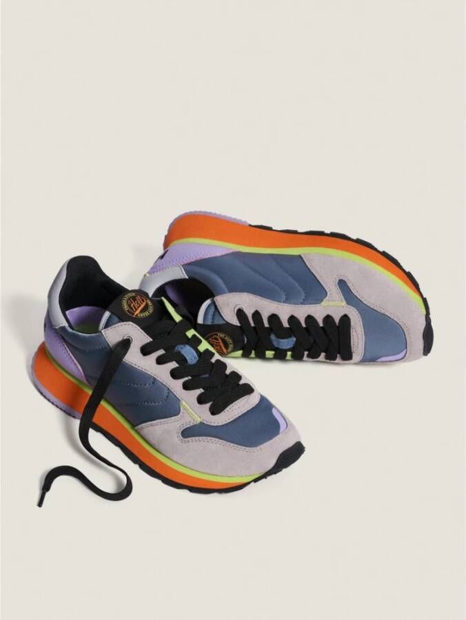 Hoff Memory-Foam Sneakers met Leer en Textiel Multicolor Dames