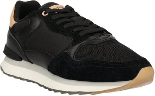 Hoff Zwarte Lage Top Sneakers voor Vrouwen Black Dames