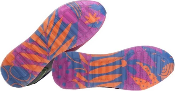Hoff Paarse Casual Textiel Sneakers Multicolor Dames