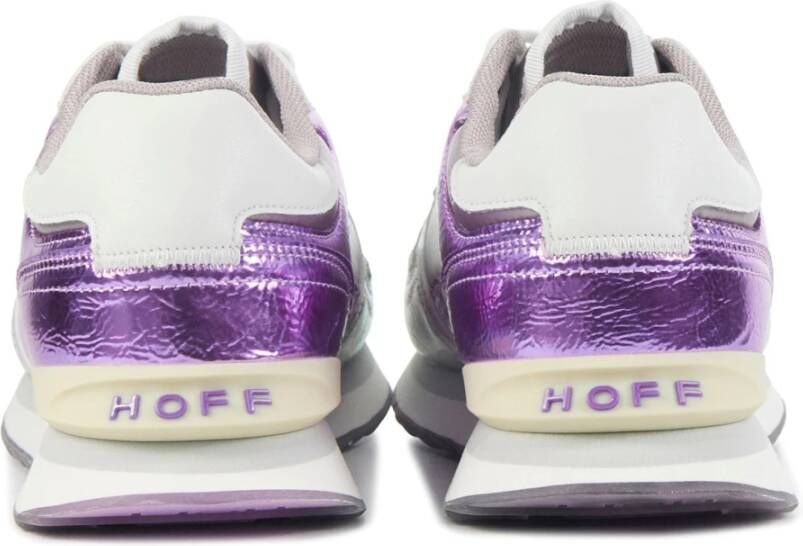 Hoff Paarse Leren Sneakers Purple Dames