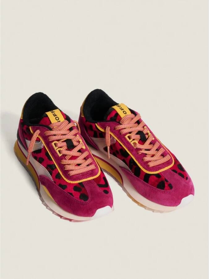 Hoff Roze Lady Leren Sneakers Memory-Foam Multicolor Dames