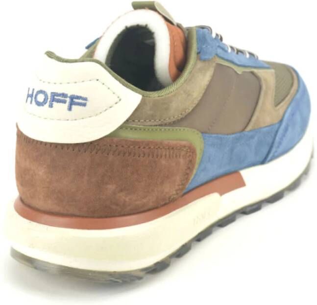 Hoff Blauwe + Taupe Runner N. DZ Sneakers Blauw Heren