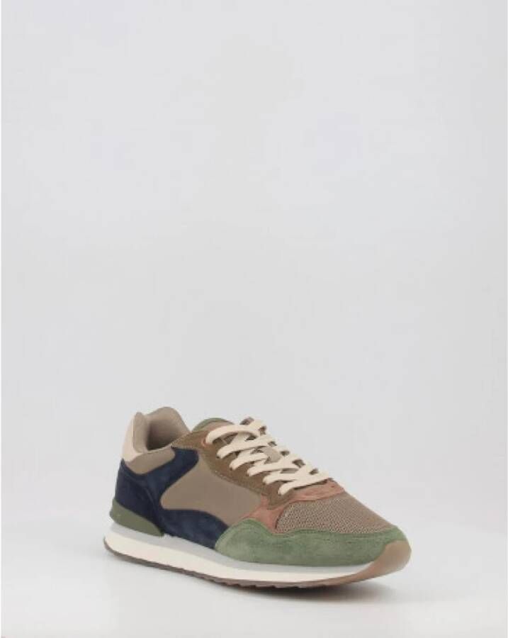 Hoff Groene Heren Sneakers voor Casual Gebruik Groen Heren