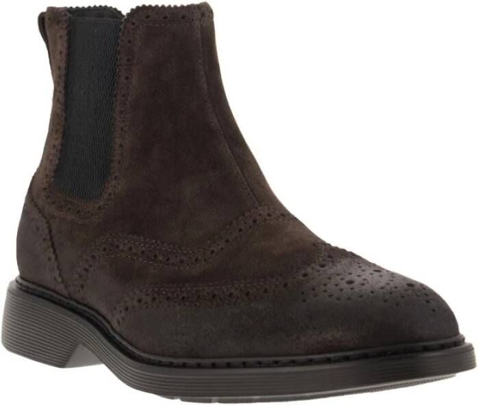 Hogan Ankle Boots Bruin Heren