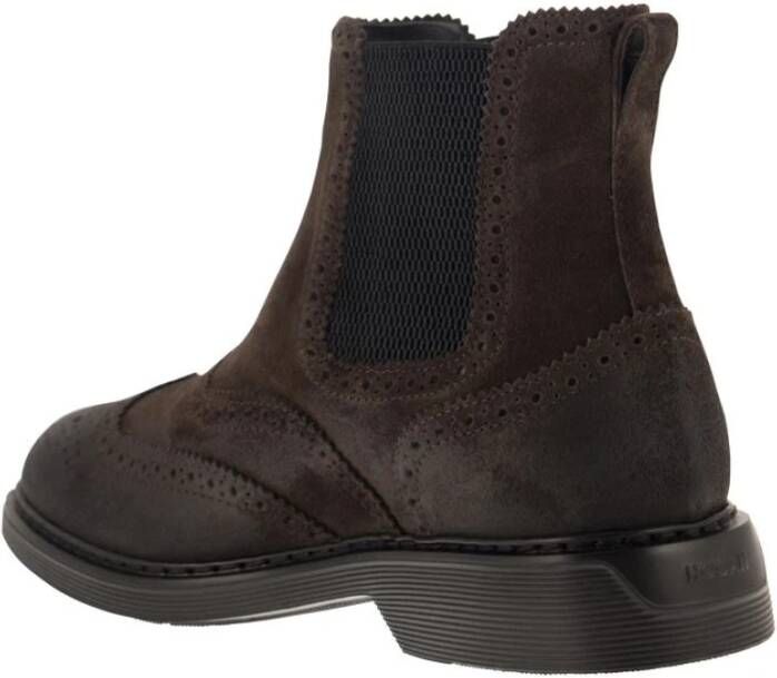 Hogan Ankle Boots Bruin Heren