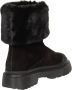 Hogan Zwarte Harige Enkellaarsjes Slip-On Black Dames - Thumbnail 5