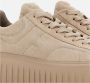 Hogan Beige H-Stripes Suède Sneakers Beige Dames - Thumbnail 6