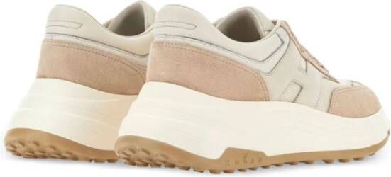 Hogan Beige Hi-Fi Sneakers met Stijlvol Ontwerp Beige Dames