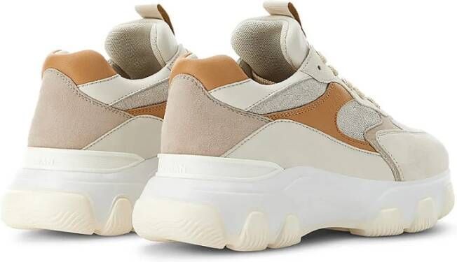 Hogan Beige Hyperactive Suède Sneakers Multicolor Dames