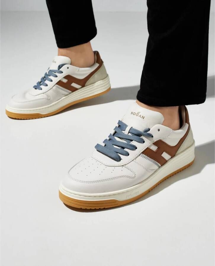 Hogan Beige Leren Memory Foam Sneakers