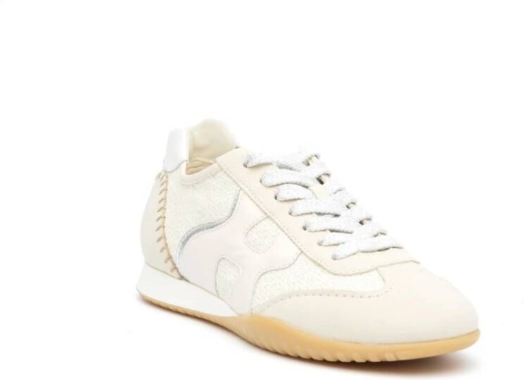 Hogan Beige Nabuk Sneakers met Memory Foam Multicolor Dames