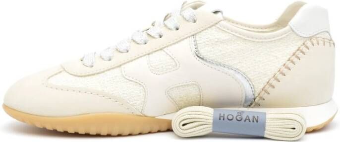 Hogan Beige Nabuk Sneakers met Memory Foam Multicolor Dames