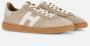 Hogan Beige Retro Stijl Sneakers met Suède Bovenwerk Beige Dames - Thumbnail 3