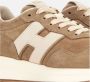 HOGAN Lage Sneakers Dames H641 Allacciato H Patch Maat: 37 5 Materiaal: Suède Kleur: Beige - Thumbnail 7