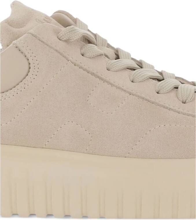Hogan Beige Sneakers met Strepen