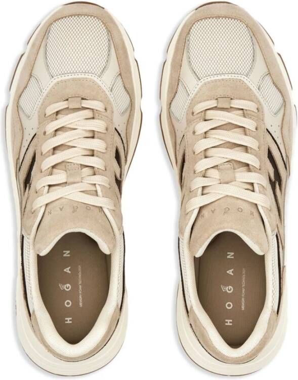 Hogan Beige Sneakers voor Mannen Aw25