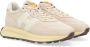 Hogan Beige Suede H641 Sneakers met Wit Leren H Detail Beige Dames - Thumbnail 2