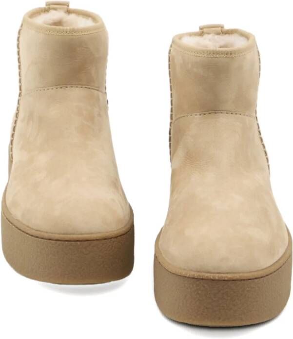 Hogan Beige Suède Instap Platform Schoenen