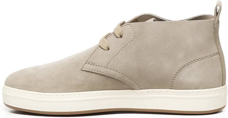 Hogan Beige Suède Laarzen met Logodetail