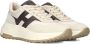 Hogan Beige Suède Lage Top Veterschoenen - Thumbnail 2
