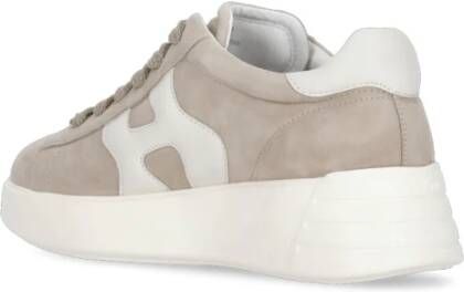 Hogan Beige Suède Sneakers Beige Dames