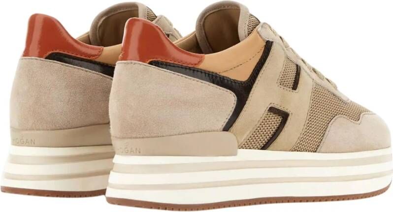 Hogan Beige Suède Sneakers Beige Dames