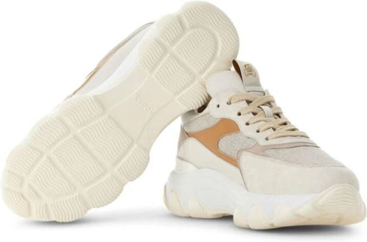 Hogan Beige Suède Sneakers Beige Dames