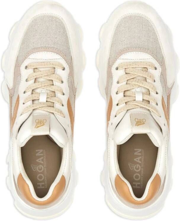 Hogan Beige Suède Sneakers Beige Dames