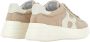 Hogan Beige suède sneakers met witte leren details Beige Dames - Thumbnail 3