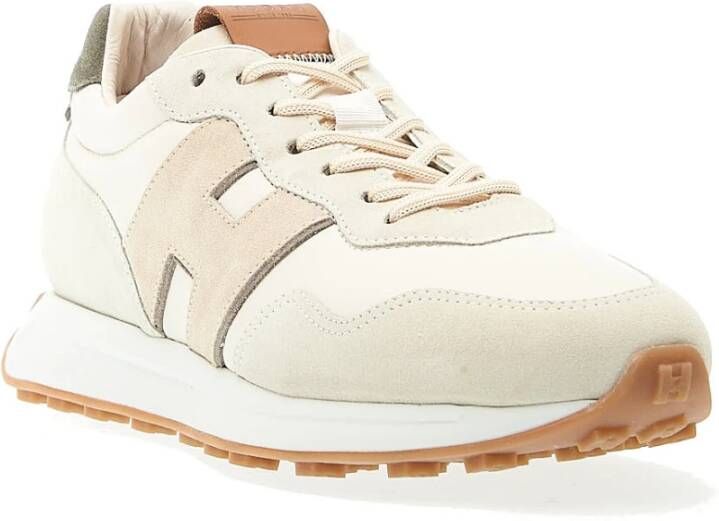 Hogan Bianco Sneakers Ss24 Italiaans Leer Multicolor Heren